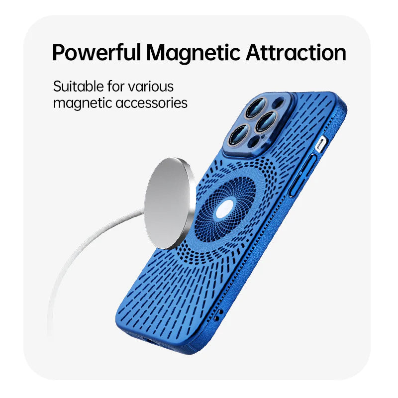 AirFlow Shield™ – Magnetic MagSafe Cooling Case for iPhone