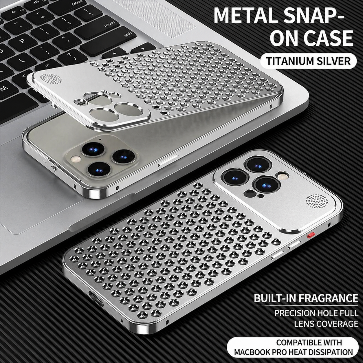 PulseCase™ AeroShield Metal Case – Heat Dissipation & Shockproof Design