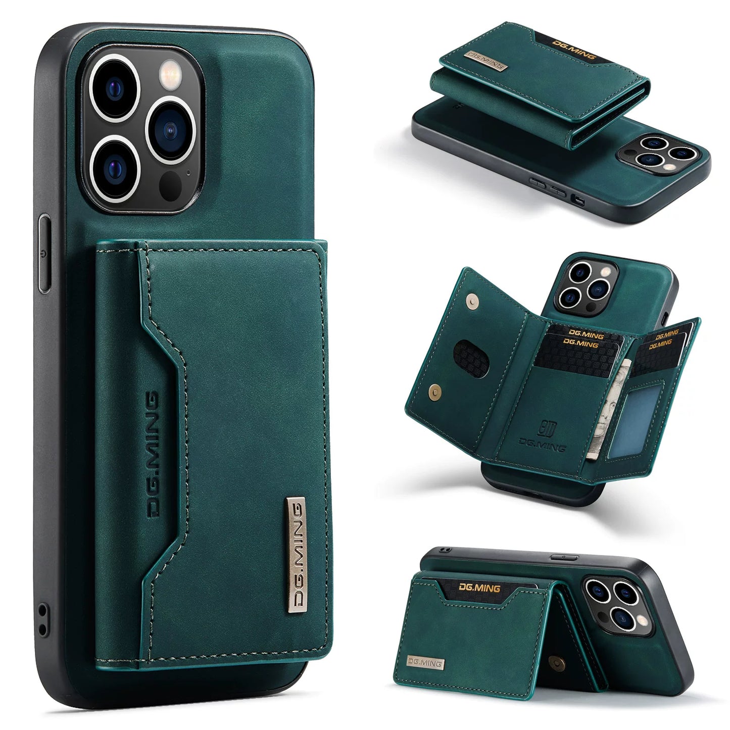 PulseCase™ Executive Wallet Case – Premium Leather MagSafe Edition