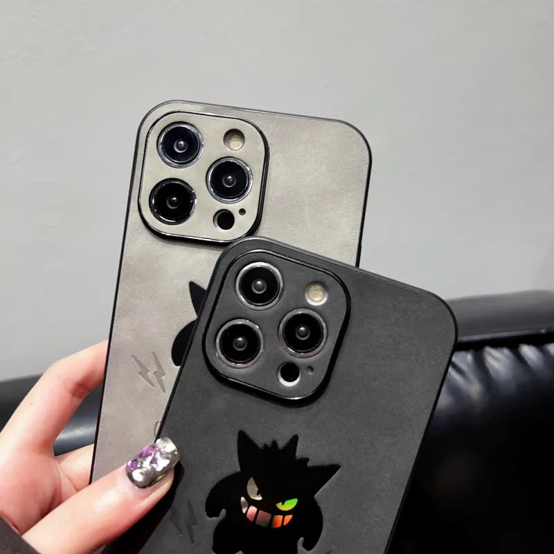 Laser Cartoon Gengar iPhone Case 👻