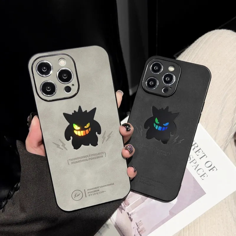Laser Cartoon Gengar iPhone Case 👻