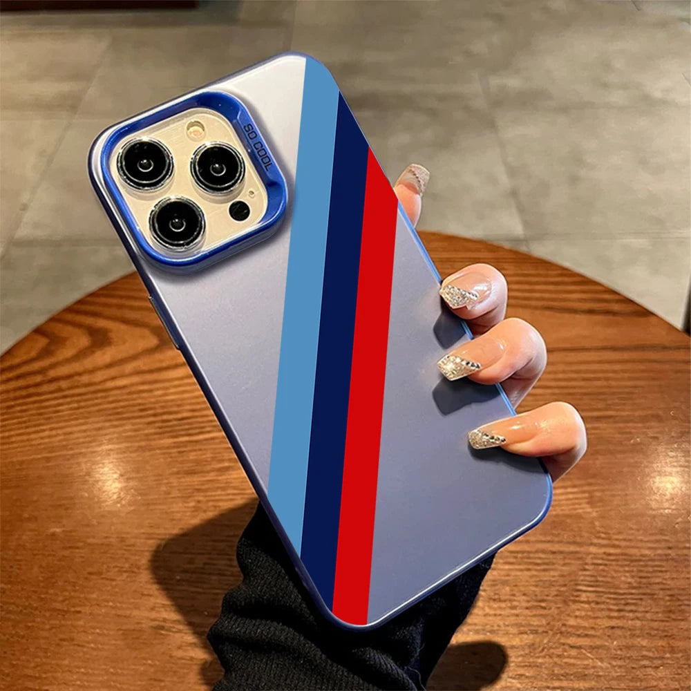 BMW-Inspired Super Cool Laser IMD Phone Case – Compatible with iPhone 12 to 16 Series