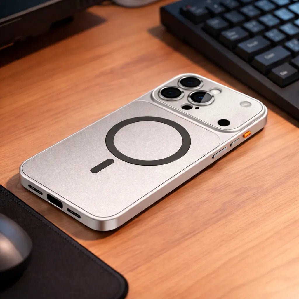 PulseCase™ Titanium MagSafe Metal Case – Premium Edition