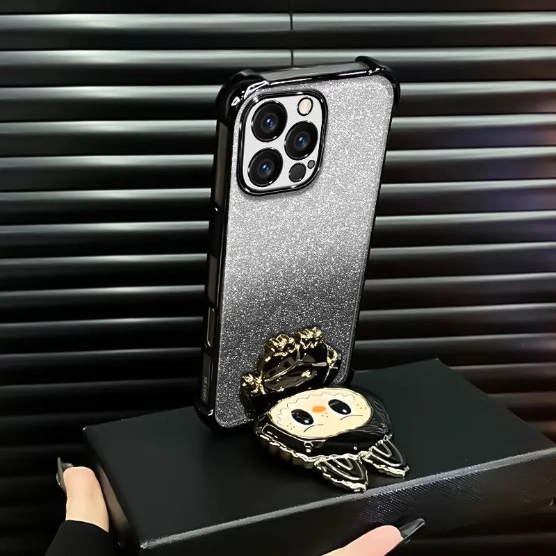 Labubu™ iPhone Case – 3D Cartoon Glitter Cover