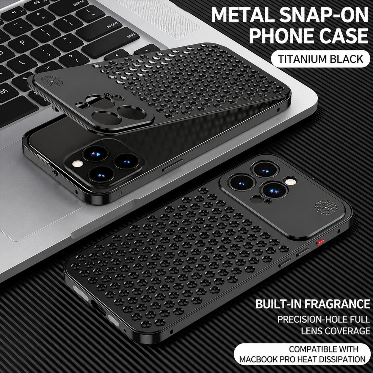 PulseCase™ AeroShield Metal Case – Heat Dissipation & Shockproof Design