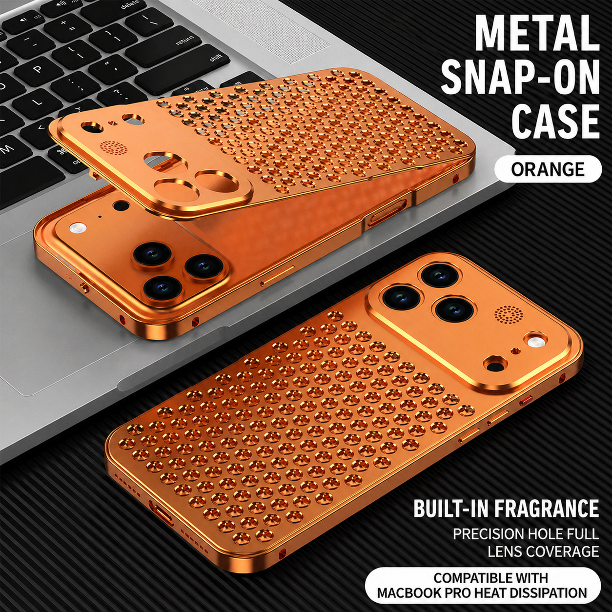 PulseCase™ AeroShield Metal Case – Heat Dissipation & Shockproof Design