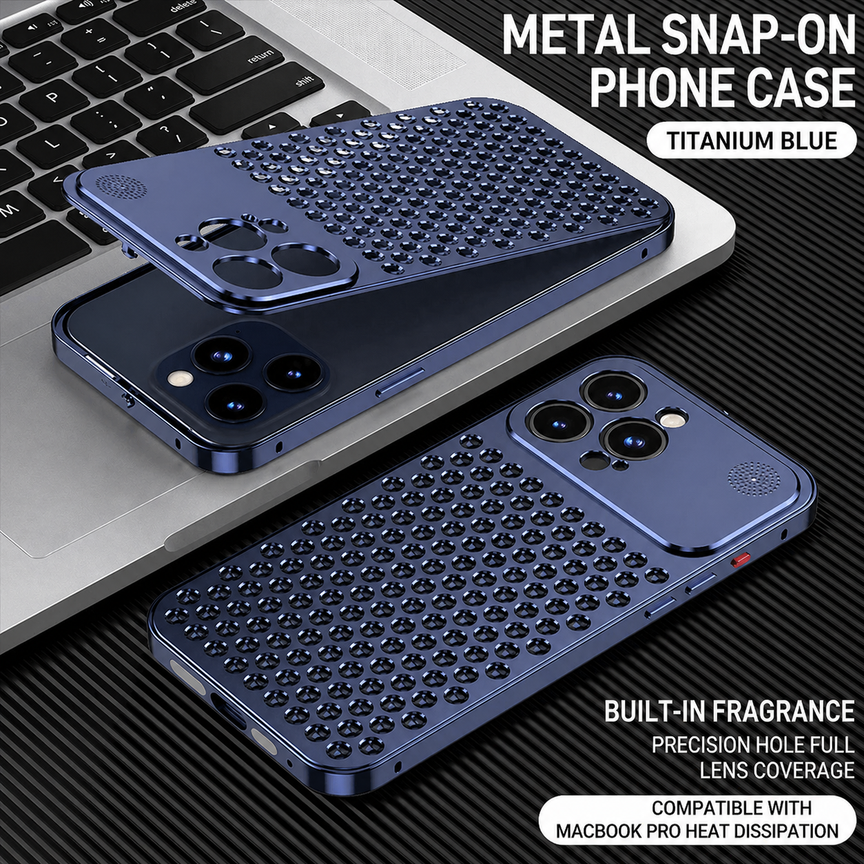PulseCase™ AeroShield Metal Case – Heat Dissipation & Shockproof Design
