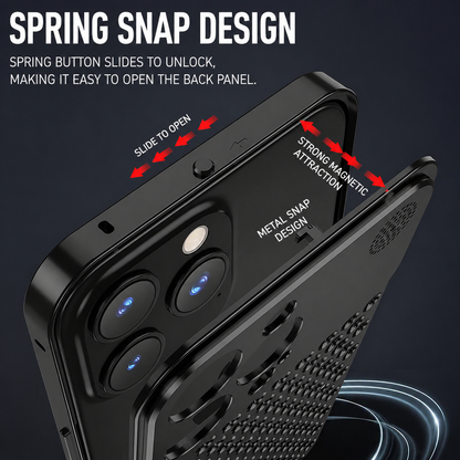 PulseCase™ AeroShield Metal Case – Heat Dissipation & Shockproof Design