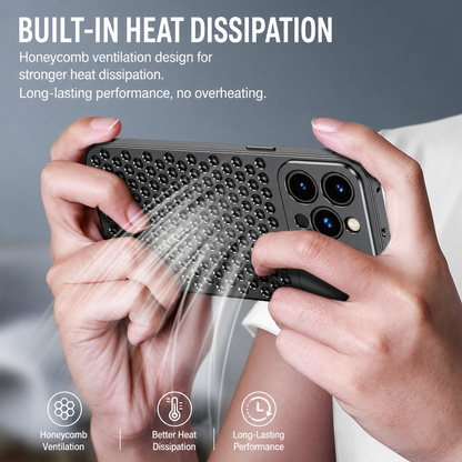 PulseCase™ AeroShield Metal Case – Heat Dissipation & Shockproof Design