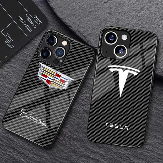 PulseCase™ Auto Logo Glass iPhone Case SET 2 – with MAGSAFE