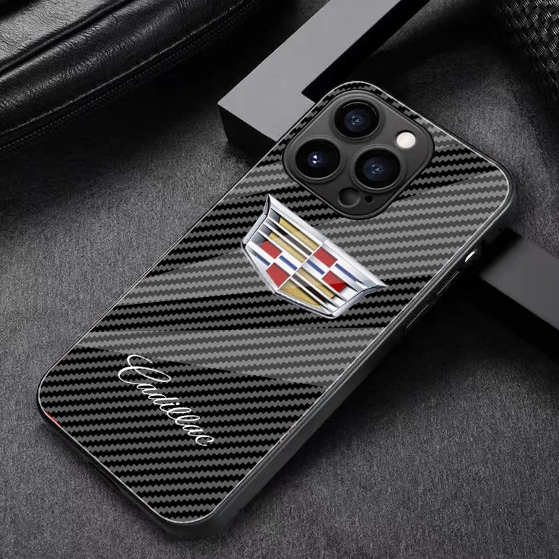 PulseCase™ Auto Logo Glass iPhone Case SET 2 – with MAGSAFE