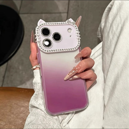 PulseCase™ Cute Cat Frame Case – Diamond Edition