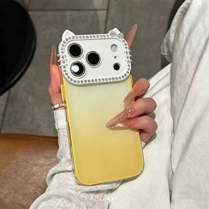 PulseCase™ Cute Cat Frame Case – Diamond Edition