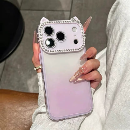 PulseCase™ Cute Cat Frame Case – Diamond Edition