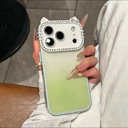 PulseCase™ Cute Cat Frame Case – Diamond Edition