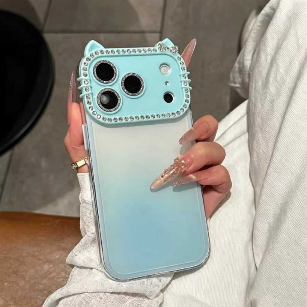 PulseCase™ Cute Cat Frame Case – Diamond Edition