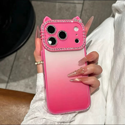 PulseCase™ Cute Cat Frame Case – Diamond Edition
