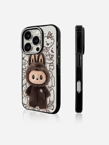 PULSECASE™ Cocoa Bunny iPhone Case – Labubu Plush Series