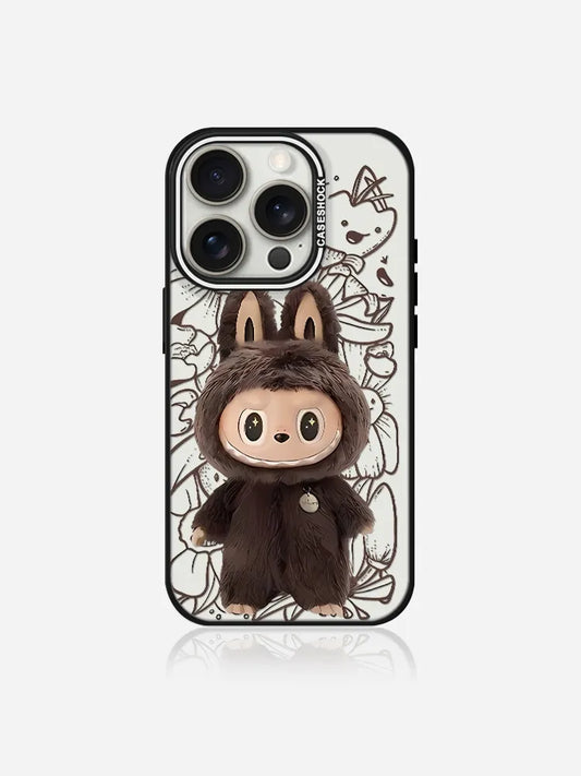 PULSECASE™ Cocoa Bunny iPhone Case – Labubu Plush Series