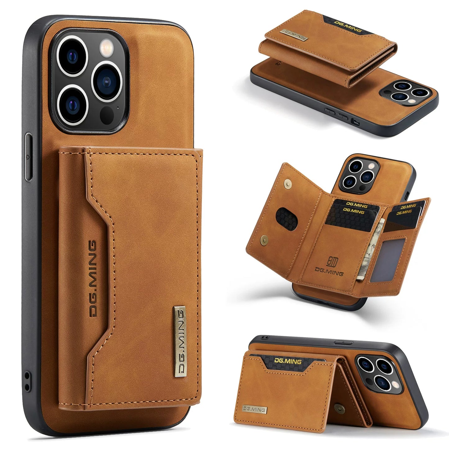 PulseCase™ Executive Wallet Case – Premium Leather MagSafe Edition