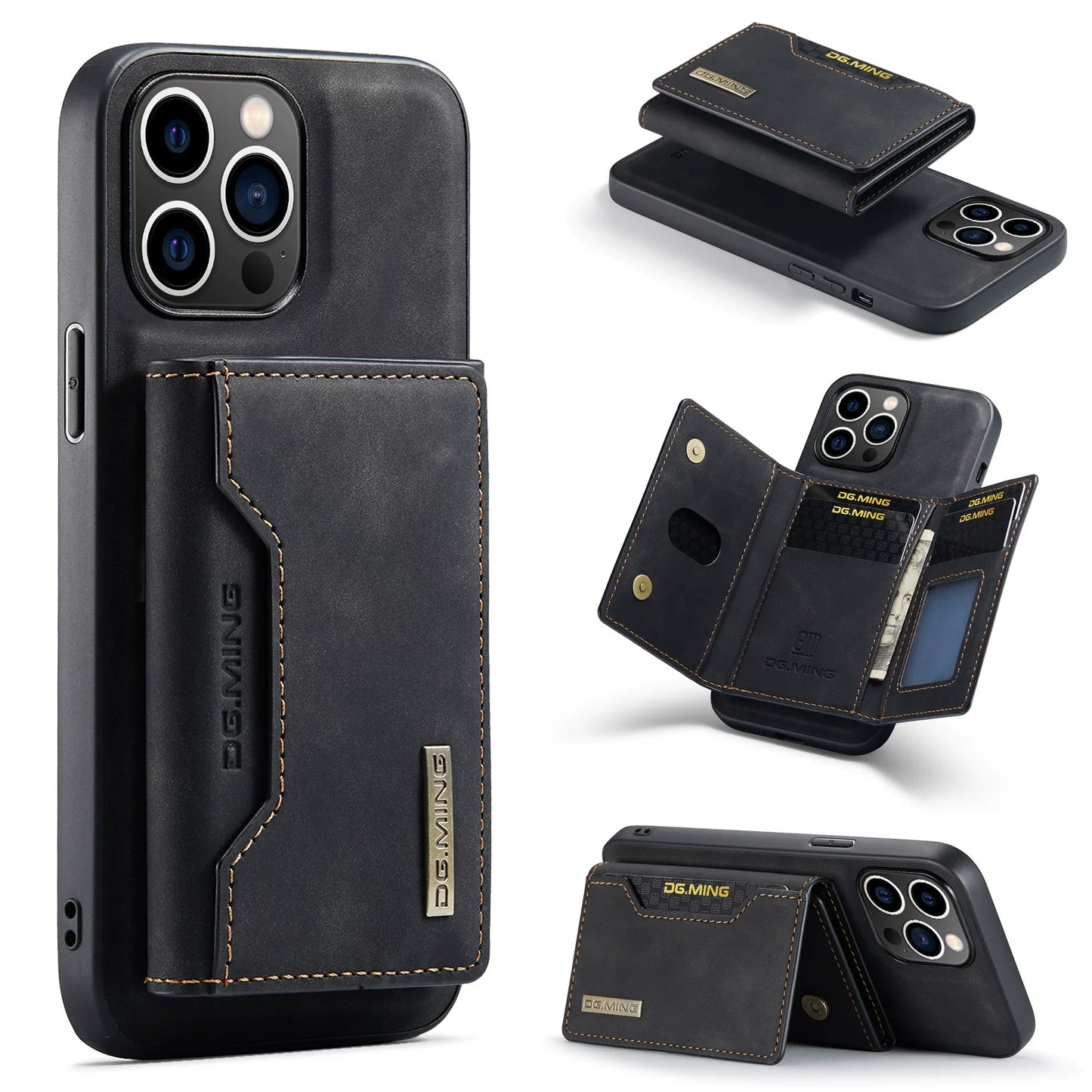 PulseCase™ Executive Wallet Case – Premium Leather MagSafe Edition