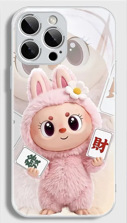 PULSECASE™ Fluffy Lucky Bunny iPhone Case – Labubu Rich Series