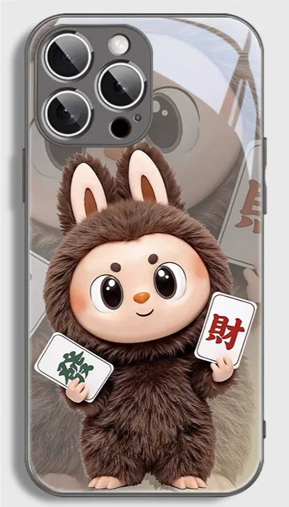 PULSECASE™ Fluffy Lucky Bunny iPhone Case – Labubu Rich Series