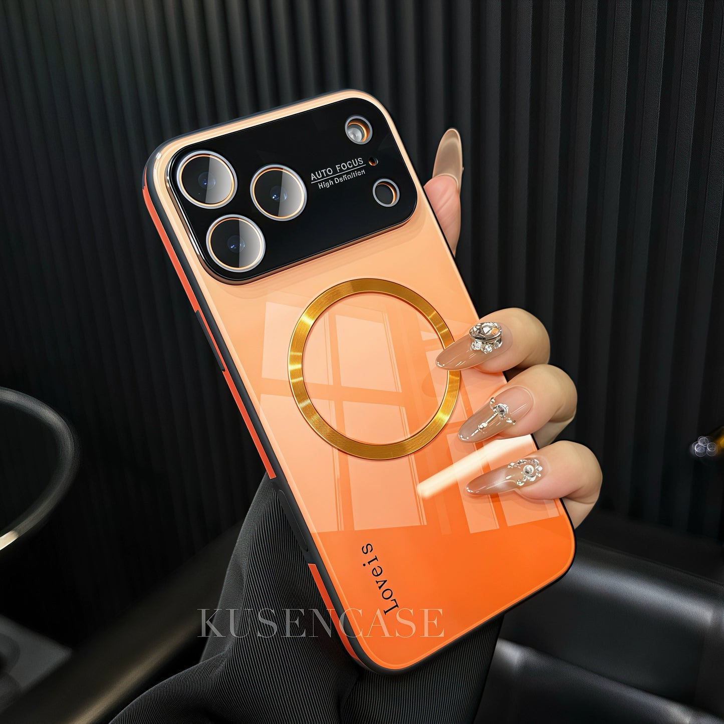 Gradient Glass MagSafe iPhone Case – Shockproof Magnetic Protection