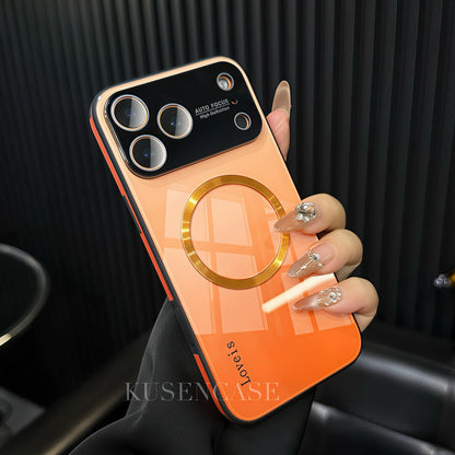 Gradient Glass MagSafe iPhone Case – Shockproof Magnetic Protection