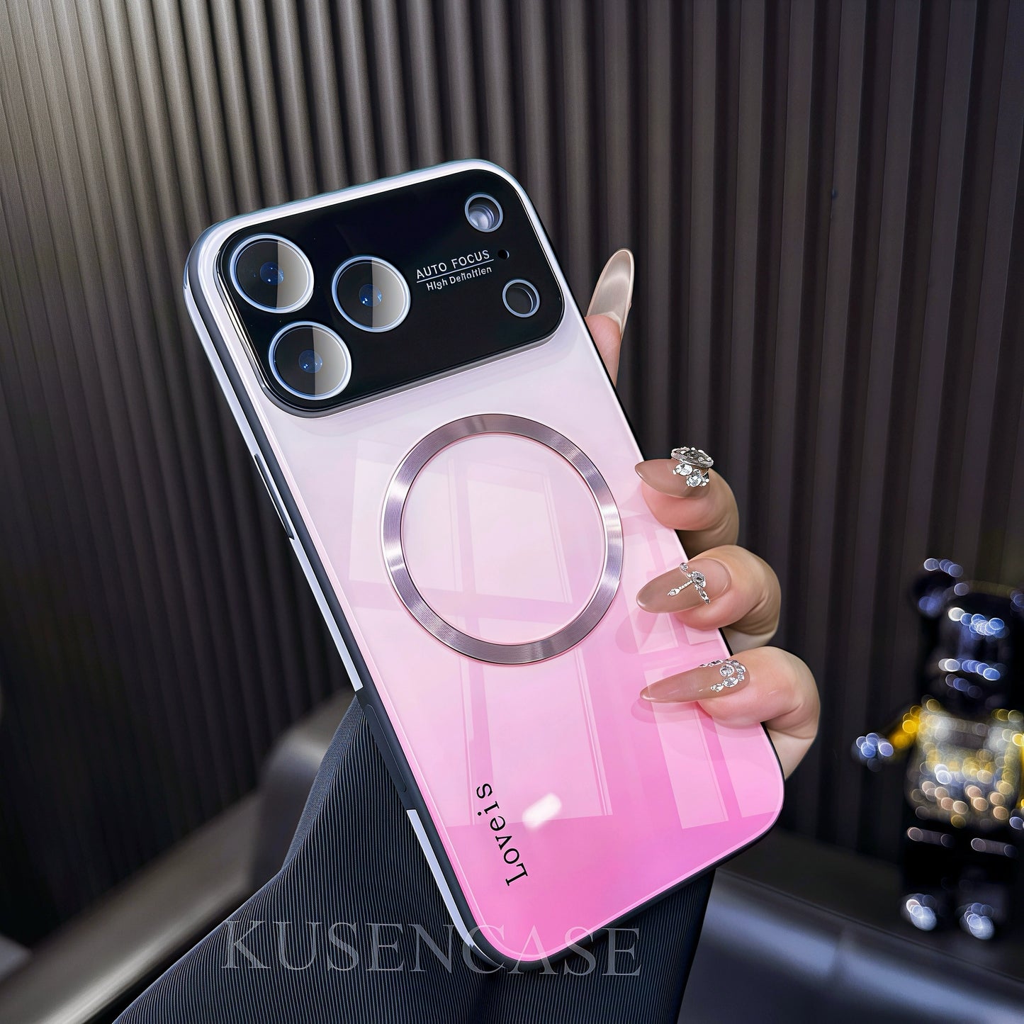 Gradient Glass MagSafe iPhone Case – Shockproof Magnetic Protection