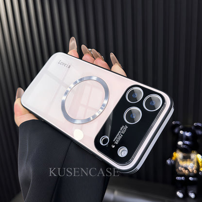 Gradient Glass MagSafe iPhone Case – Shockproof Magnetic Protection