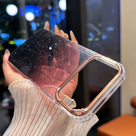 PulseCase™ Aurora Gradient iPhone Case – Galaxy Shine Transparent Design