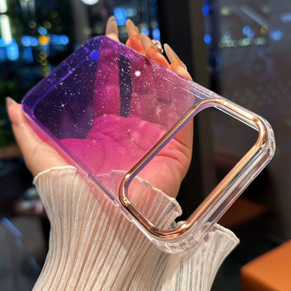PulseCase™ Aurora Gradient iPhone Case – Galaxy Shine Transparent Design