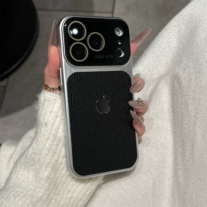 PulseCase™ Luxe Leather Frame Case – Premium Camera Protection