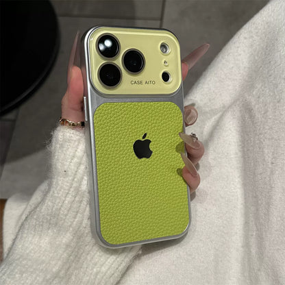 PulseCase™ Luxe Leather Frame Case – Premium Camera Protection