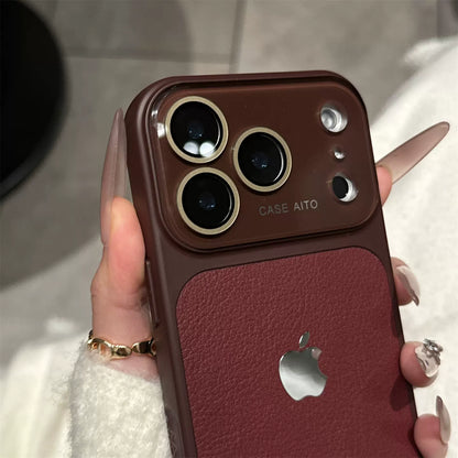 PulseCase™ Luxe Leather Frame Case – Premium Camera Protection