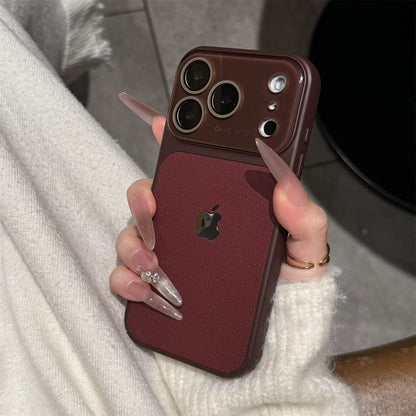 PulseCase™ Luxe Leather Frame Case – Premium Camera Protection