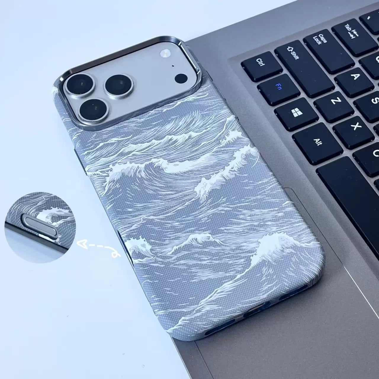 PulseCase™ Ocean Wave Case – Premium Texture Edition