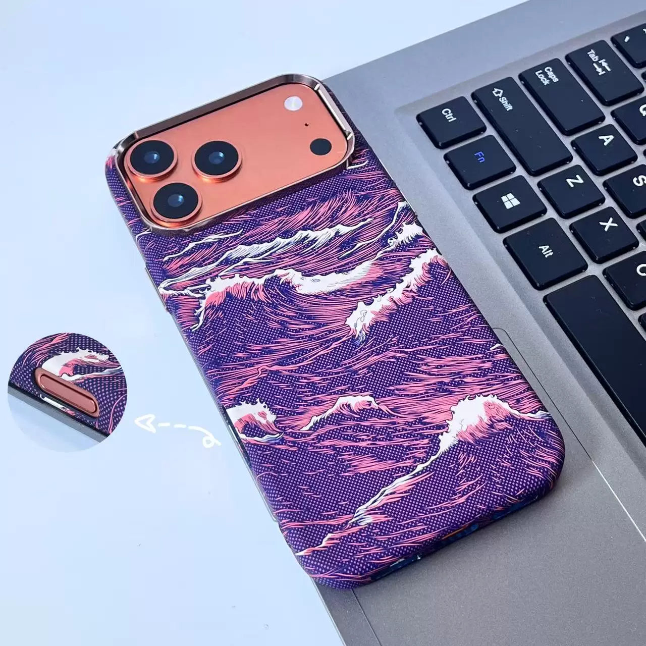 PulseCase™ Ocean Wave Case – Premium Texture Edition