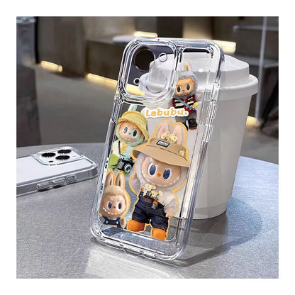 LABUBU™ Pop Bunny Clear iPhone Case – Kawaii Drop-Proof Edition