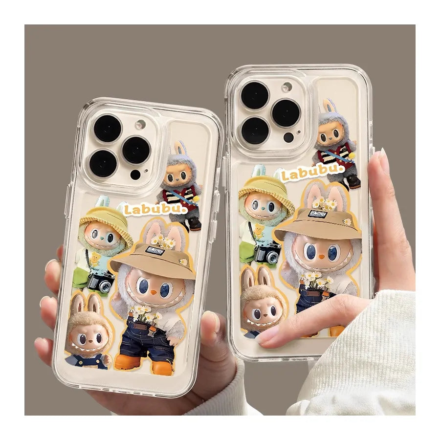 LABUBU™ Pop Bunny Clear iPhone Case – Kawaii Drop-Proof Edition