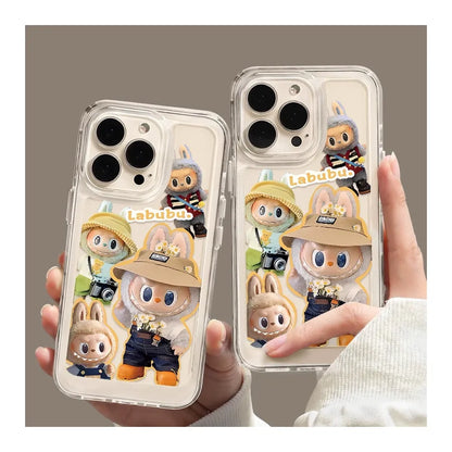 LABUBU™ Pop Bunny Clear iPhone Case – Kawaii Drop-Proof Edition