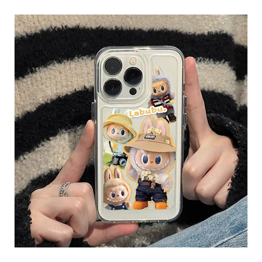 LABUBU™ Pop Bunny Clear iPhone Case – Kawaii Drop-Proof Edition