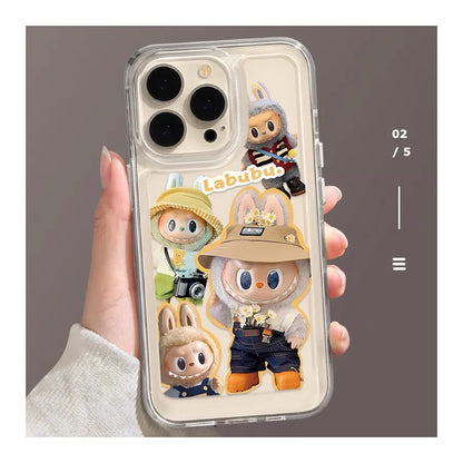 LABUBU™ Pop Bunny Clear iPhone Case – Kawaii Drop-Proof Edition