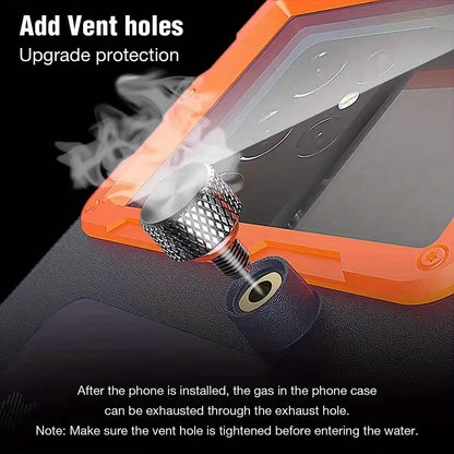 Universal Waterproof Diving Phone Case with Lanyard – IPX8 Certified for iPhone, Samsung & Devices up to 6.8"