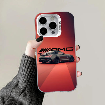AMG GT Inspired Car Phone Case – Matte Anti-Fall Cover for iPhone 12–16 Series