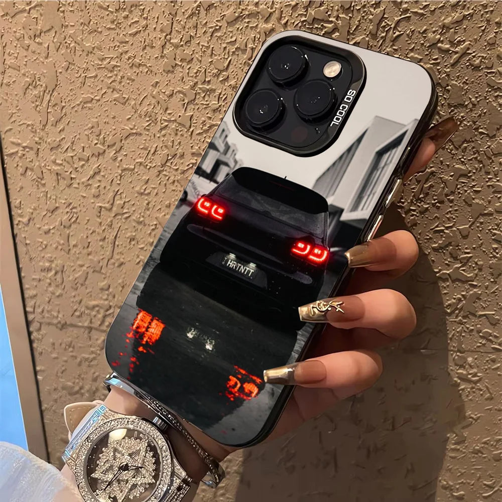 Golf GTI Sport Car Phone Case – Shockproof Soft Cover for iPhone 11 to 16 Pro Max