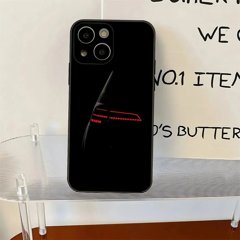 Golf MK1 GTI Vintage iPhone Case – Shockproof Soft Silicone Cover for iPhone 12 to 16