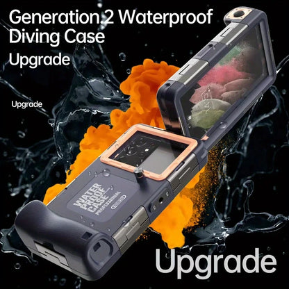Universal Waterproof Diving Phone Case with Lanyard – IPX8 Certified for iPhone, Samsung & Devices up to 6.8"