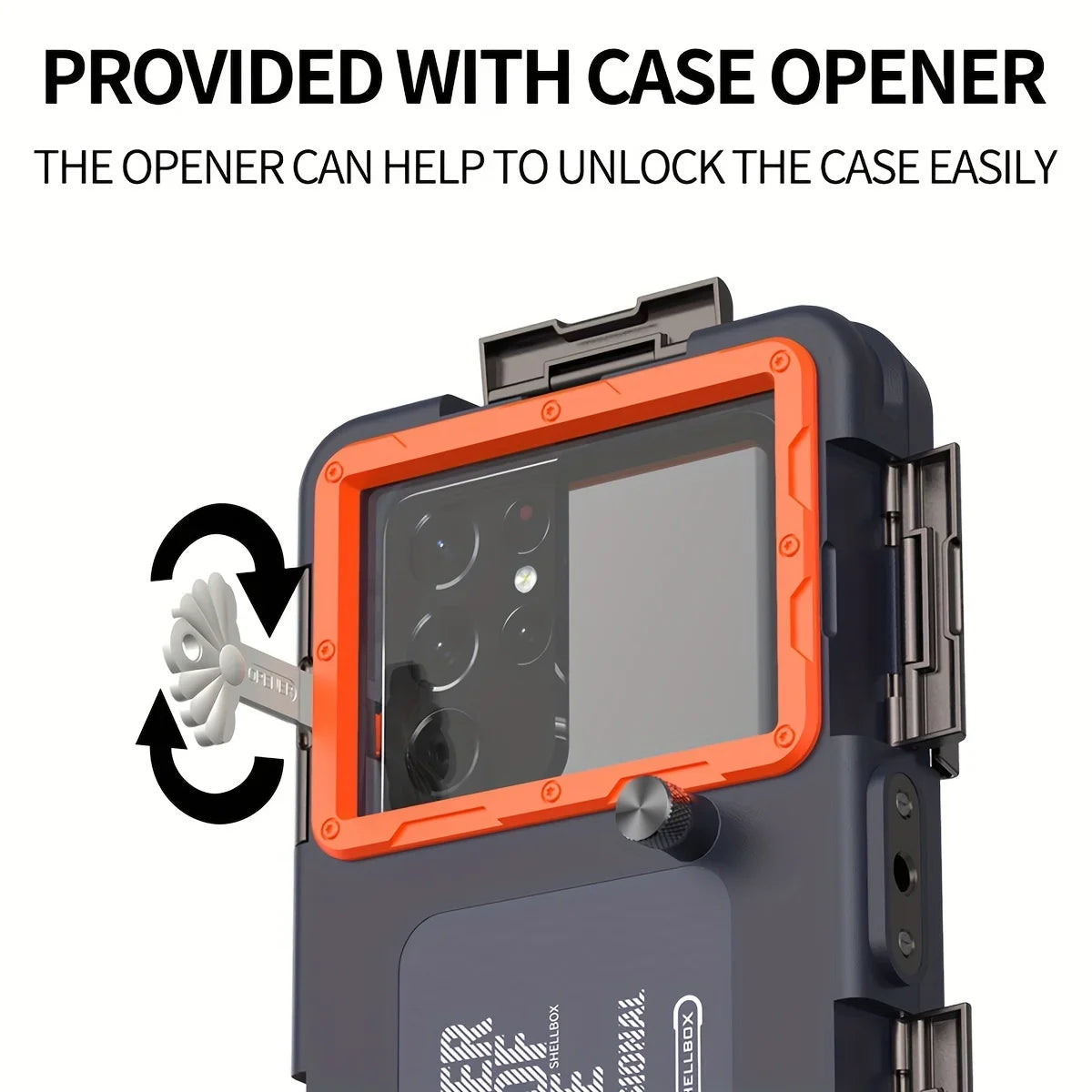 Universal Waterproof Diving Phone Case with Lanyard – IPX8 Certified for iPhone, Samsung & Devices up to 6.8"
